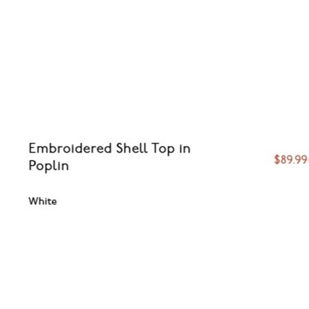Madewell Top Womens M White Embroidered Shell Poplin Eyelet Cotton NZ526 - Picture 2 of 11